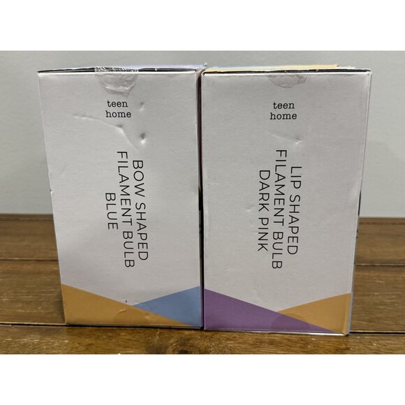 TEEN HOME Bow Shaped Filament Bulb-Blue & Lip Shaped Filament Bulb Dark Pink(2 p - Picture 3 of 5